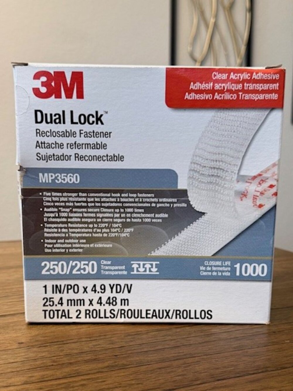 3M DUAL LOCK Hook-and-Loop Fastener